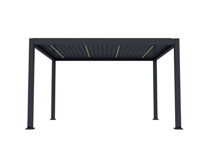 Motorized pergola studio - LED front