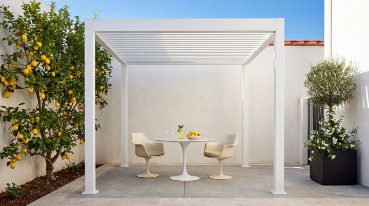 Sunkisser SK1 Louvered Pergola – White