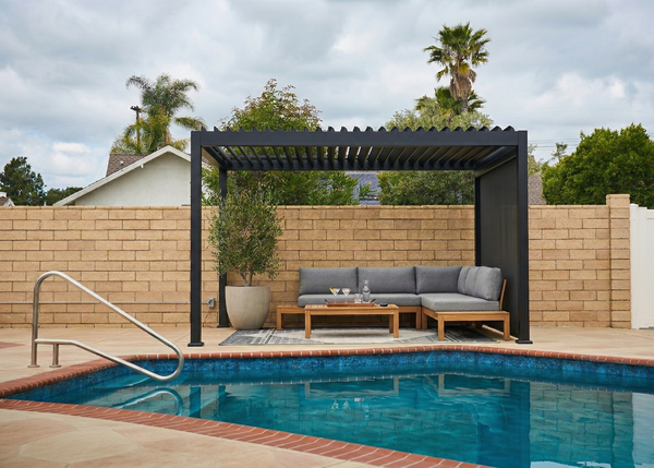 Black pergola 10'x13'