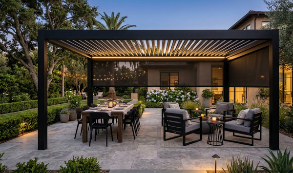 Black pergola 13'x13'