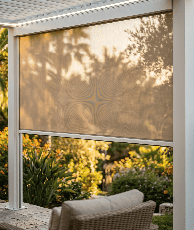 Sunkisser 200 Manual Privacy Blind - pergolacave